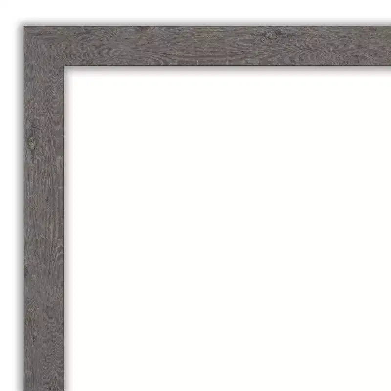 40" x 28" Rustic Plank Narrow Wall Mirror for Bathroom Vanity - Amanti Art: Includes Mounting Hardware