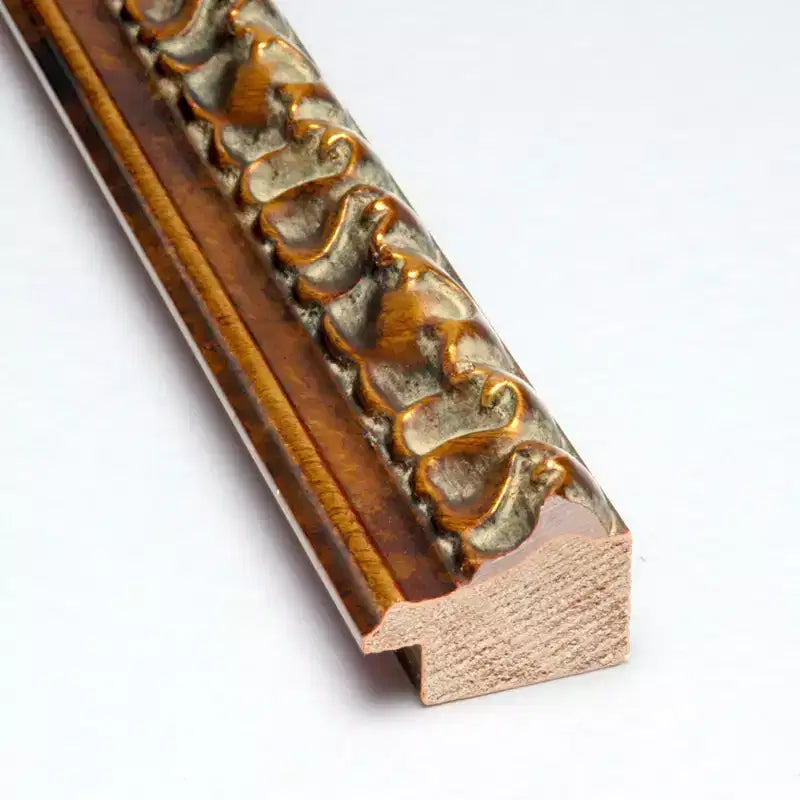 Miroir mural en bois bronze antique non biseauté de 71 cm x 71 cm