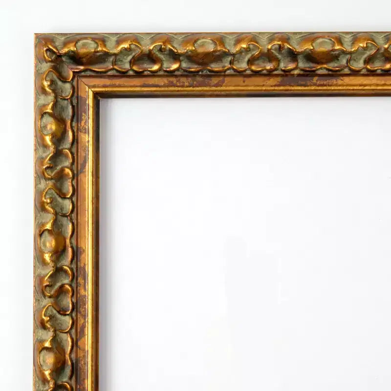 Miroir mural en bois bronze antique non biseauté de 71 cm x 71 cm