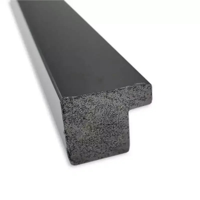 Miroir mural de salle de bain 28" x 28", non biseauté, cadre carré moderne en polystyrène noir de jais, matériel de montage inclus