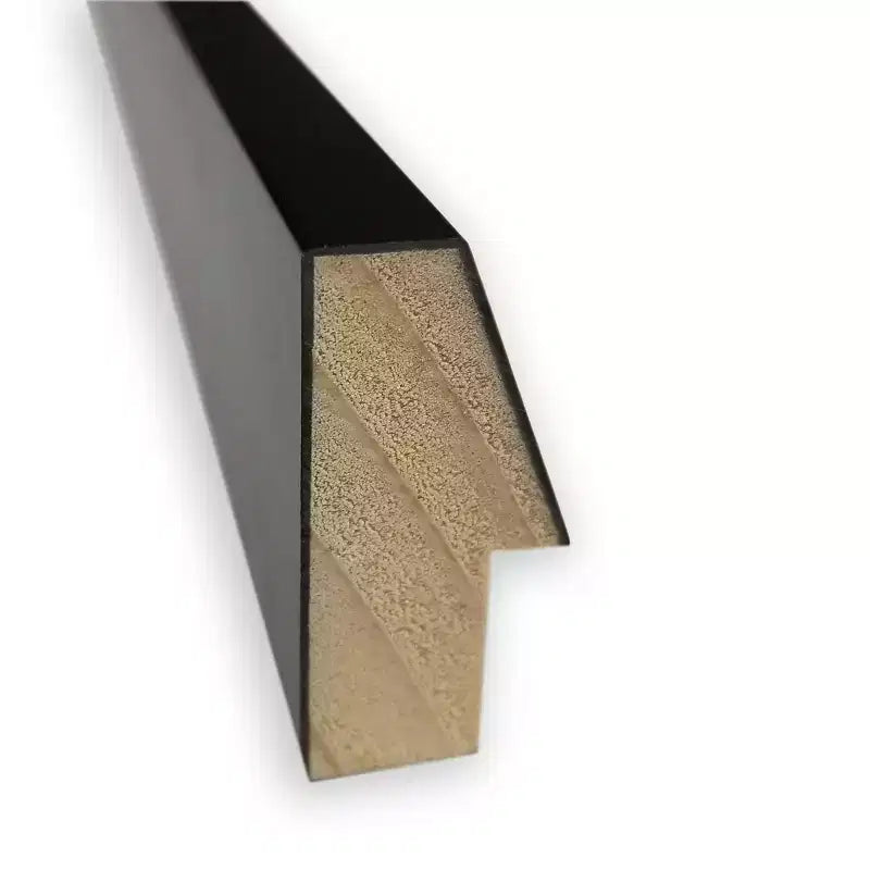 Miroir mural en bois noir non biseauté de 29 po x 23 po