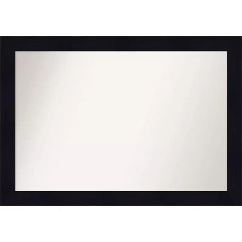 40" x 28" Non-Beveled Shiplap Navy Wood Bathroom Wall Mirror - Amanti Art: Rectangle, Includes Mounting Hardware