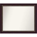 32" x 26" Signore Bronze Wood Wall Mirror: Amanti Art, Rectangular, Modern Decor, No Assembly Required