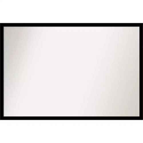38" x 26" Non-Beveled Jet Black Wall Mirror - Amanti Art: Modern Polystyrene Frame, Included Mounting Hardware