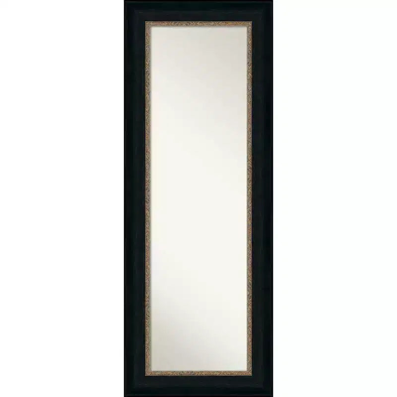 21" x 55" Non-Beveled Paragon Bronze Full Length on The Door Mirror - Amanti Art: Polystyrene Frame, Includes Mounting Hardware