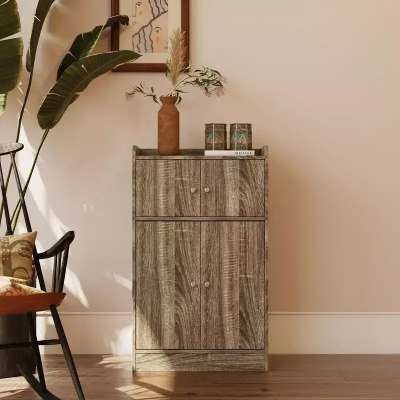 Kitchen Storage Cabinet, Freestanding Sideboard Buffets Cabinet with Door for Dinning Room Living Room Bathroom