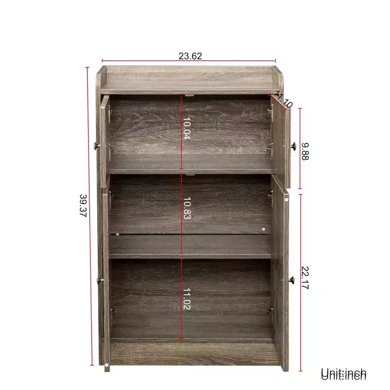 Meuble de rangement de cuisine, buffet autoportant avec portes pour salle à manger, salon, salle de bain