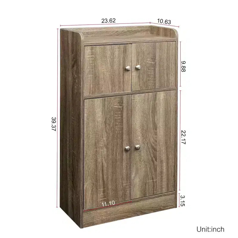 Meuble de rangement de cuisine, buffet autoportant avec portes pour salle à manger, salon, salle de bain