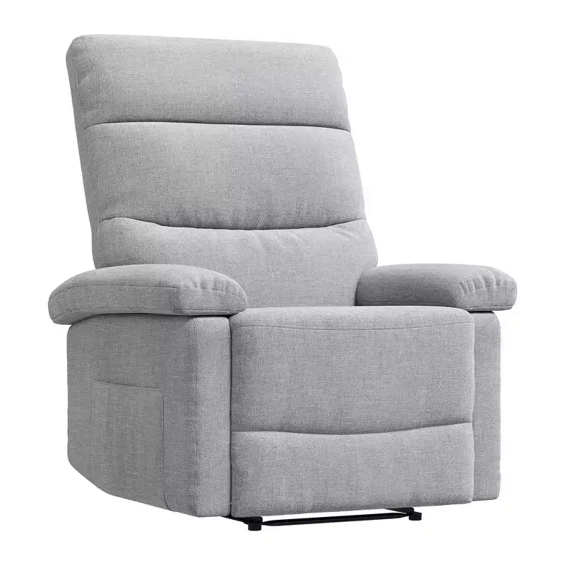 Fauteuil inclinable manuel en tissu avec poche latérale, canapé simple réglable avec support dorsal ergonomique pour chambre d'enfant