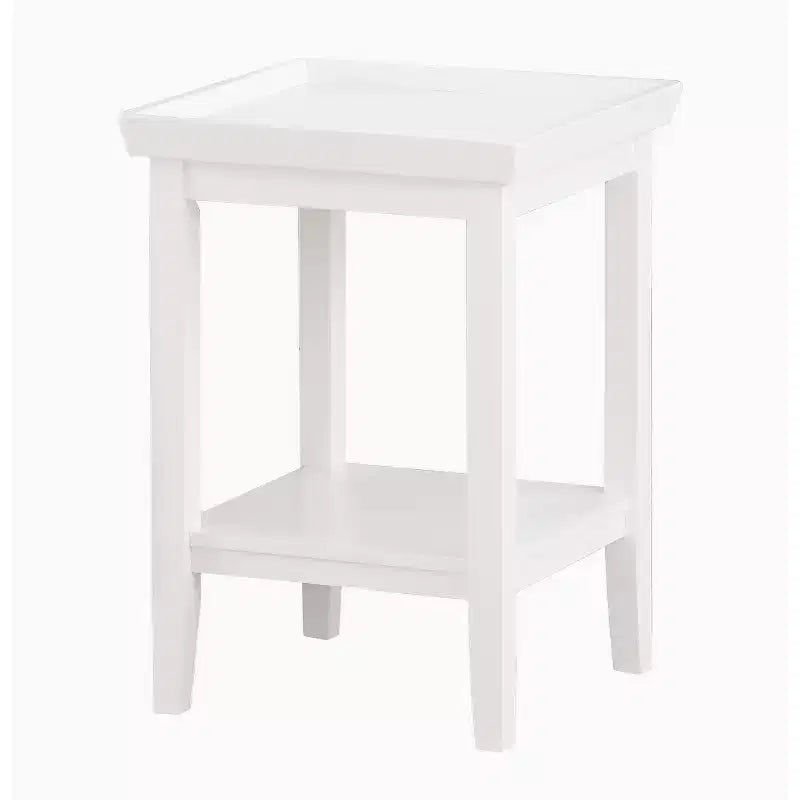 Table d'appoint rectangulaire en bois blanc de 66 cm de haut, 1 pièce