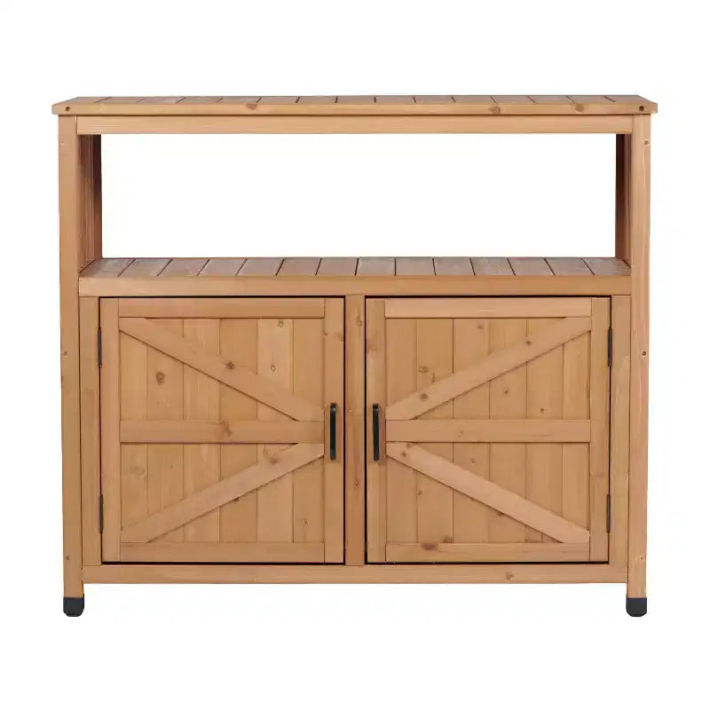 Meuble de rangement avec banc de rempotage, meuble de cuisine avec 2 portes et 2 étagères, meuble bas pour salon, salle à manger, cuisine