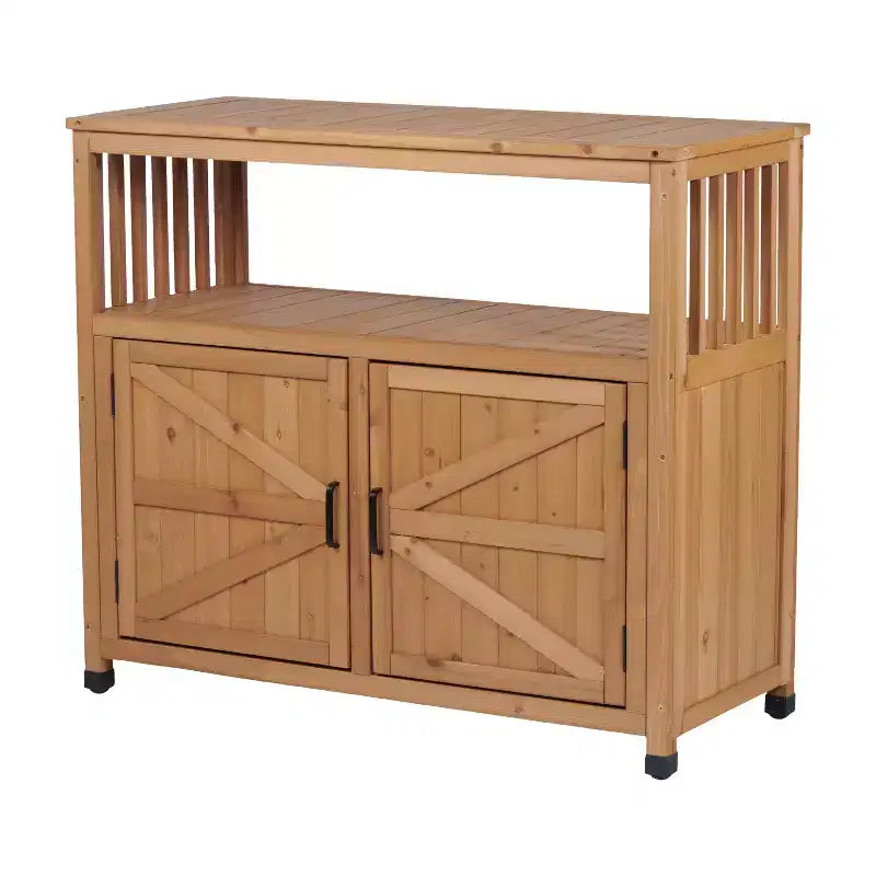 Meuble de rangement avec banc de rempotage, meuble de cuisine avec 2 portes et 2 étagères, meuble bas pour salon, salle à manger, cuisine