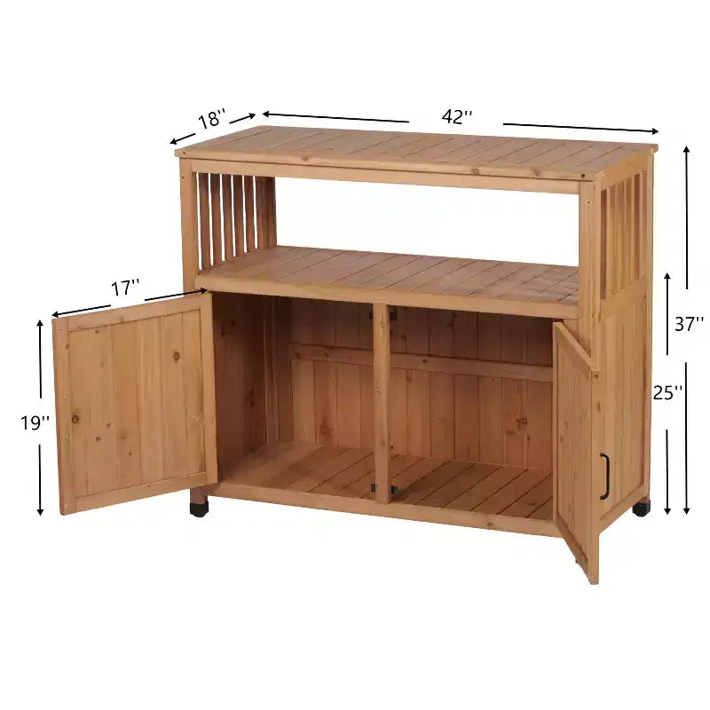 Meuble de rangement avec banc de rempotage, meuble de cuisine avec 2 portes et 2 étagères, meuble bas pour salon, salle à manger, cuisine