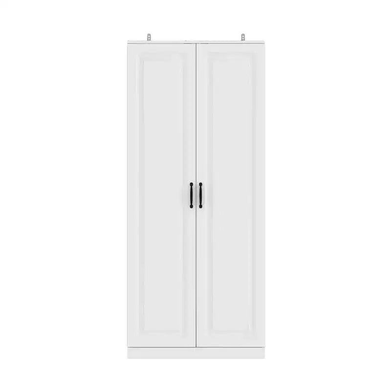 Armoire de rangement de garage avec étagères rotatives et compartiments de porte, organisateur multicouche, construction robuste, pour outils et fournitures de jardin