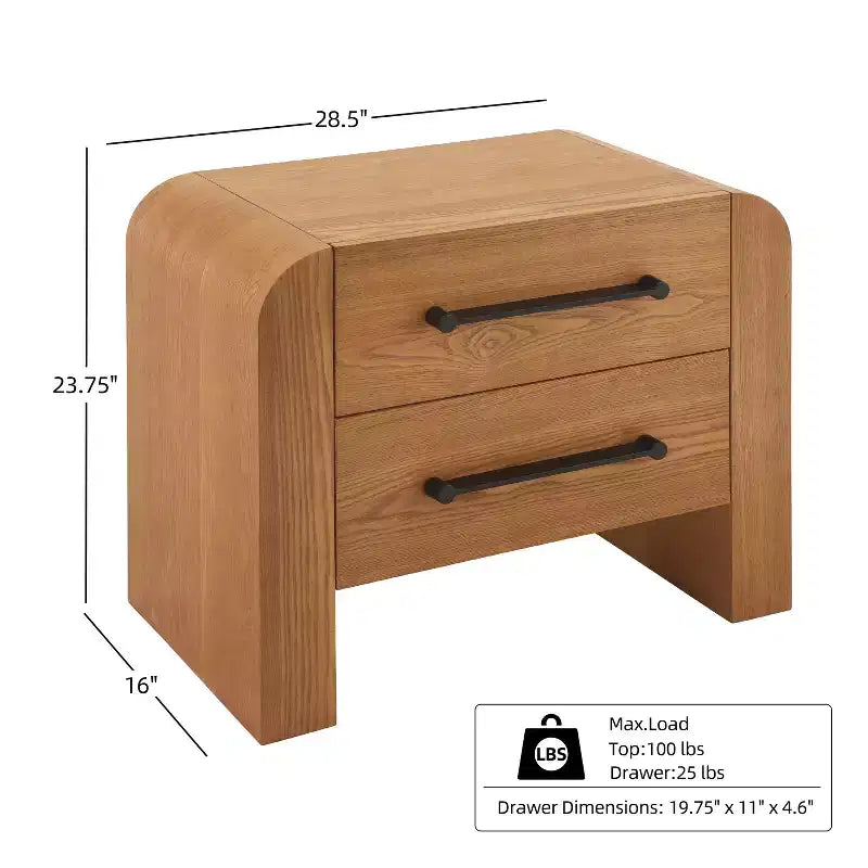 28.50 Table de chevet moderne avec 2 tiroirs