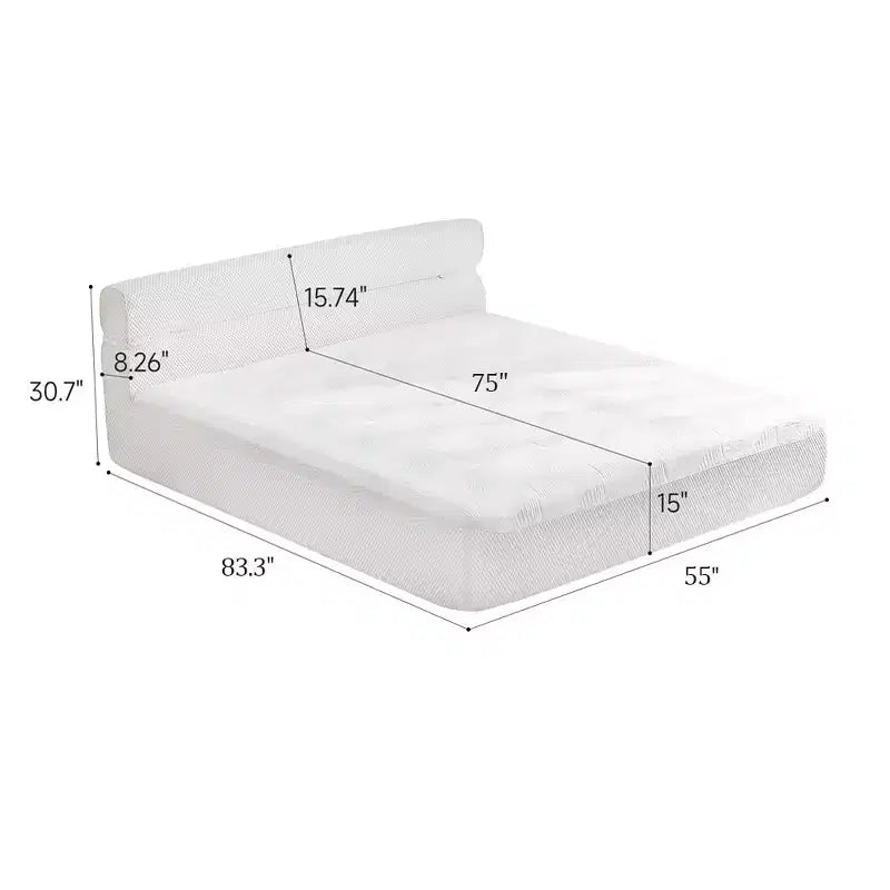 Lit matelassé contemporain