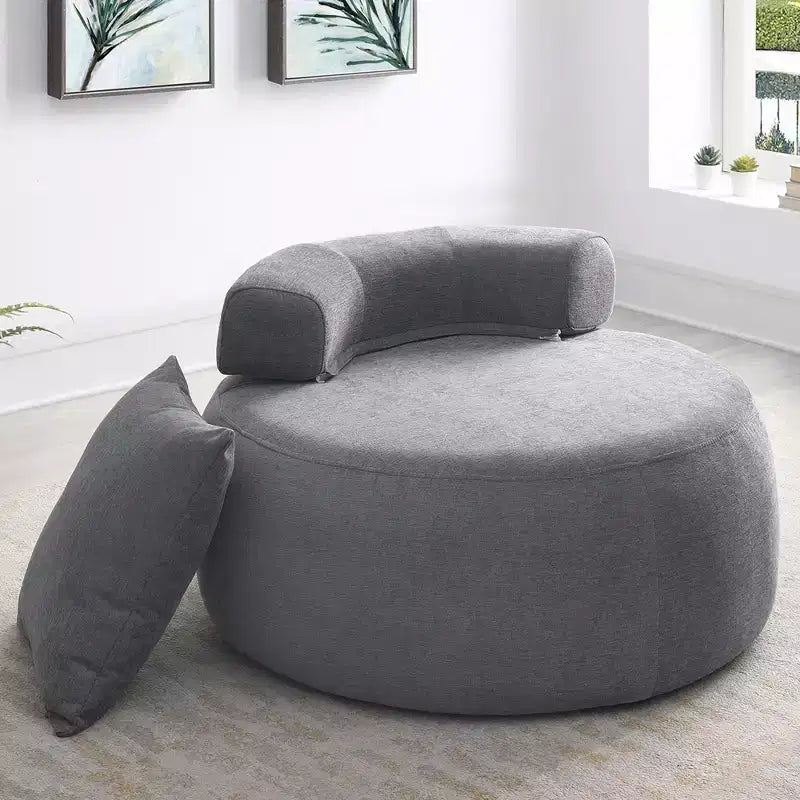 32 Canapé Moderne Rond, Fauteuil Loungue Simple Rembourré Convertibles