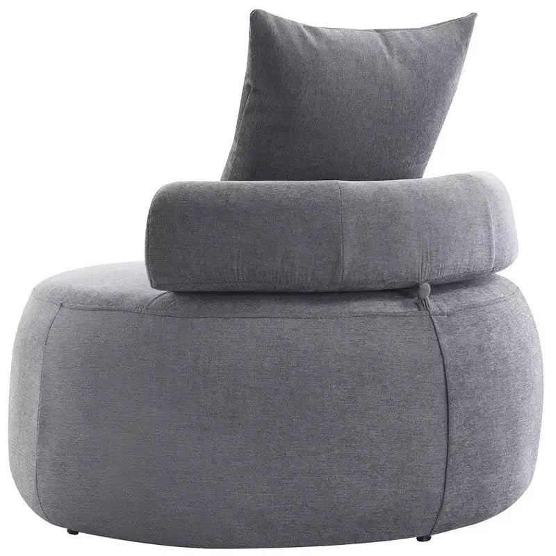 32 Canapé Moderne Rond, Fauteuil Loungue Simple Rembourré Convertibles