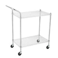 Utility Rolling Cart with Wheels, 1000LBS Capacity, Commercial Grade Kitchen Cart, for Restaurant, Garage, Warehouse, Kitchen