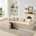 COZONY 106 Cloud Sectional with L-Shaped Chaise, Modern Modular Deep-Seat Sofa, Upholstered, Left-Facing
