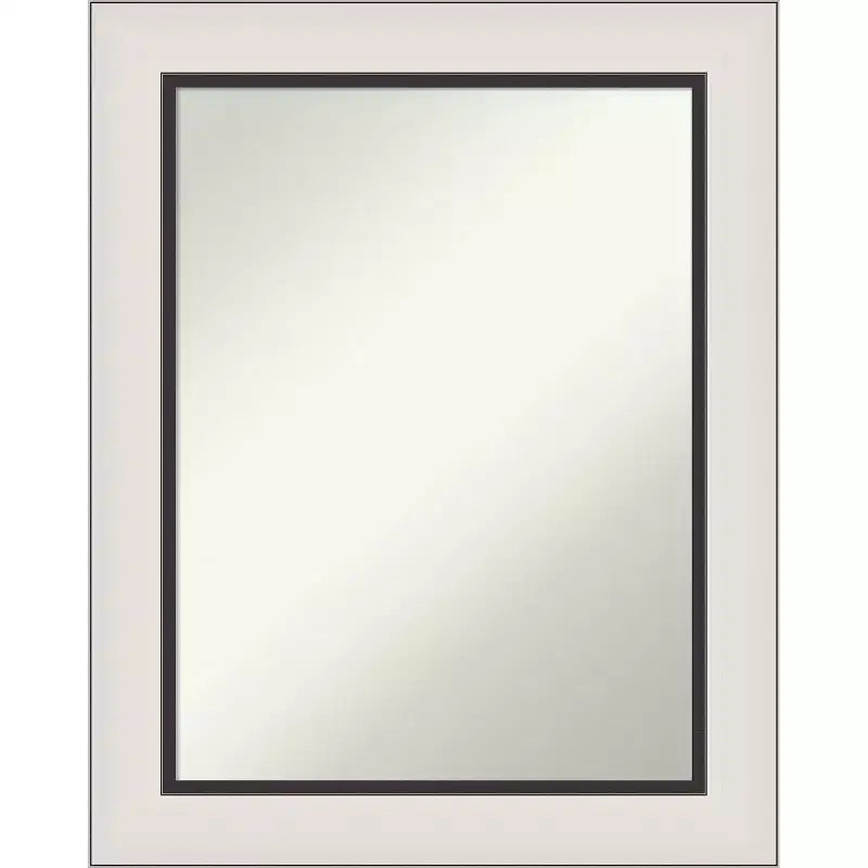 Amanti Art Ellie Non-Beveled Framed Bathroom Vanity Wall Mirror