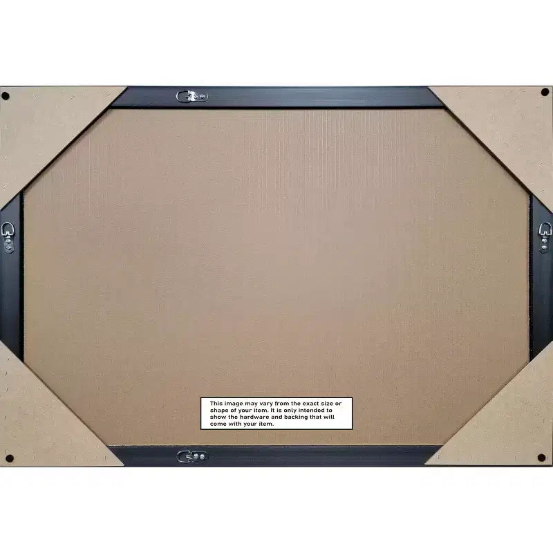 Amanti Art Oliver Narrow Non-Beveled Wood Framed Bathroom Vanity Wall Mirror