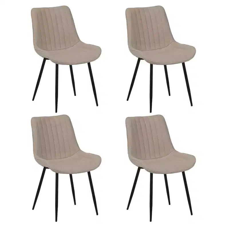 Okak Modern Style Minimalist-Design Home Dining Chairs for Kitchen Dining Room,Solid Frame Armless Seating Dining Chair Set of 4