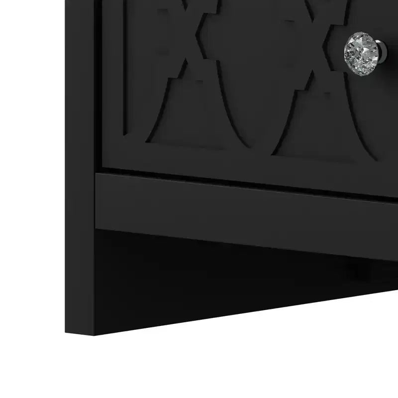 Galano 2-Drawer Nightstand with Open Shelf 22.8 W  15.7 D  26.8 H