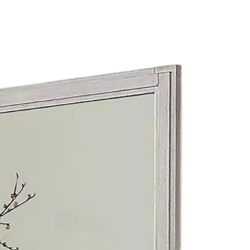 Royal Hampton Dresser Mirror, White Solid Wood, 38 Inch Stylish Square Frame