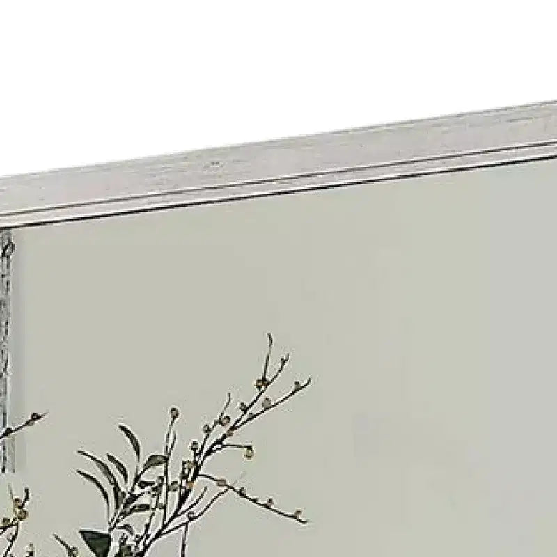 Royal Hampton Dresser Mirror, White Solid Wood, 38 Inch Stylish Square Frame