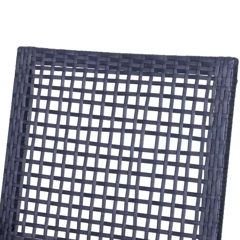 3pcs Patio Bar Set with Soft Cushion, Rattan Wicker Outdoor Furniture Set for Backyards, Lawn, Deck