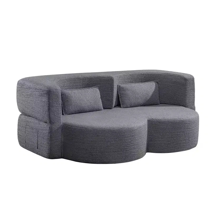 GDFStudio Kian 79 Modern Folding Boneless Corduroy Upholstered Sofa Bed
