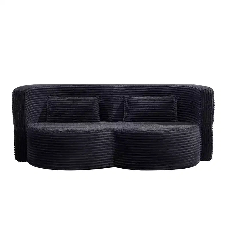 GDFStudio Kian 79 Modern Folding Boneless Corduroy Upholstered Sofa Bed