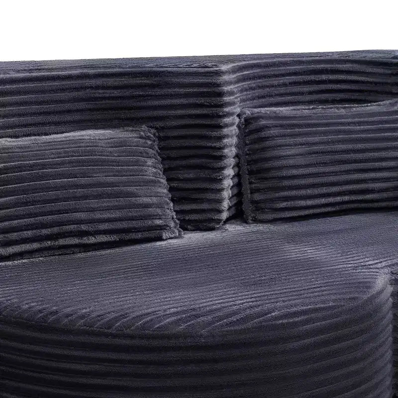 GDFStudio Kian 79 Modern Folding Boneless Corduroy Upholstered Sofa Bed