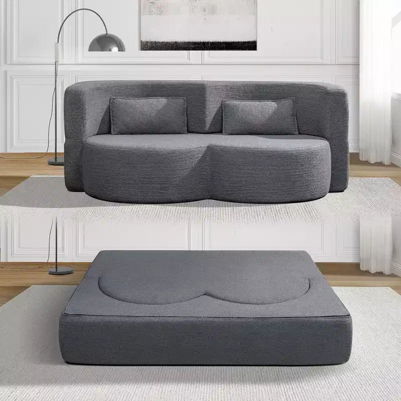 GDFStudio Kian 79 Modern Folding Boneless Corduroy Upholstered Sofa Bed