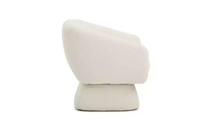 GDFStudio Vesper 28.75 Modern Wooden Upholstered Leisure Accent Chair with Enlarged Square Base