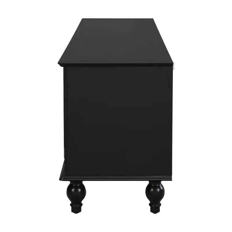 Modern TV Stand with Open Compartment for 80 TV, TV Storage Cabinet Table with Drawers, Media Console Table with Solid Legs for Living Room