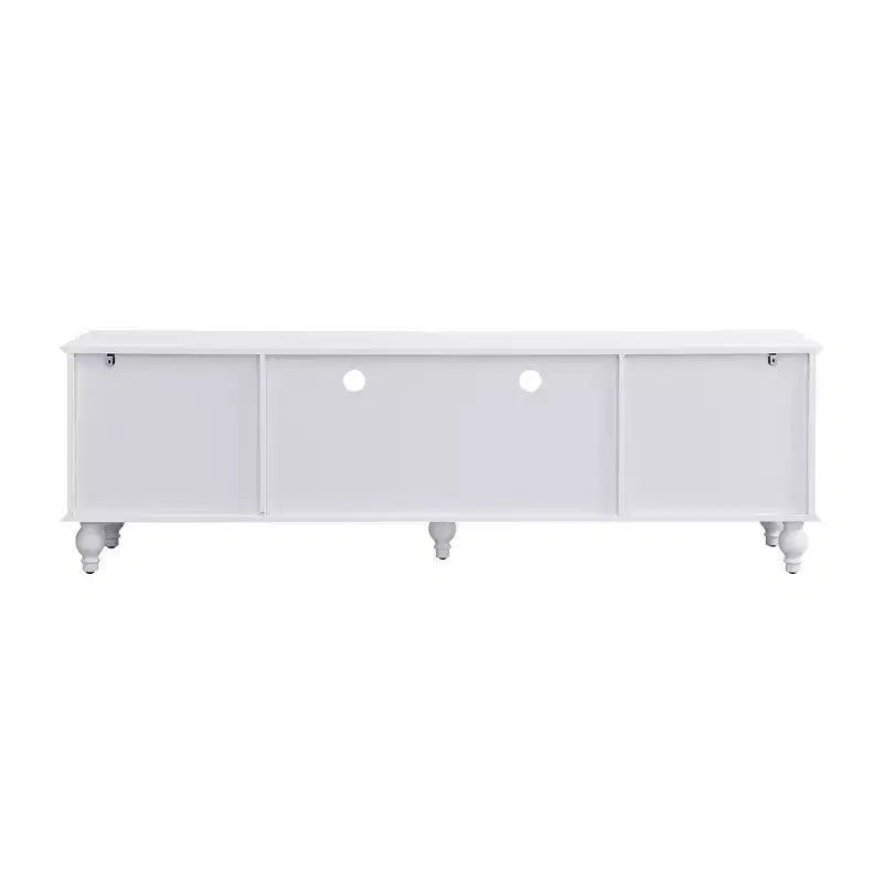 Modern TV Stand with Open Compartment for 80 TV, TV Storage Cabinet Table with Drawers, Media Console Table with Solid Legs for Living Room