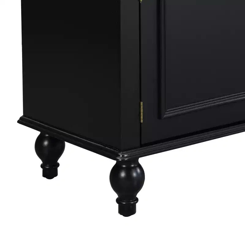 Modern TV Stand with Open Compartment for 80 TV, TV Storage Cabinet Table with Drawers, Media Console Table with Solid Legs for Living Room