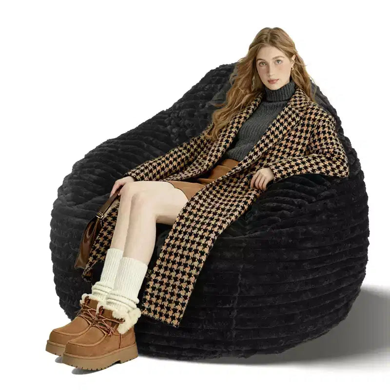 Okak Oversized Bean Bag Chairs for Adults,Bean Bag Sofa with Removable Cover,Comfy Sofa Chair with High-Density Foam,Bean Bag Couch for Bedoom