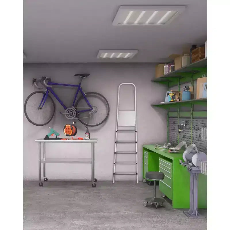 Double Layer Workbench - With Wheels/No Backrest Ideal for GarageWorkshop & Commercial Workshop