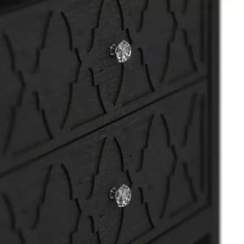Galano Modern 2-Drawer Nightstands with Storage Shelf Set of 2 22.8 W  15.7 D  26.8 H