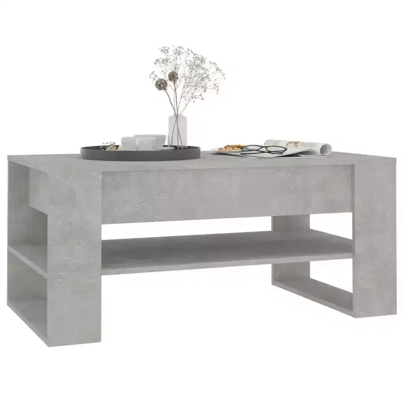 vidaXL Coffee Table White Engineered Wood Medium Coffee Table