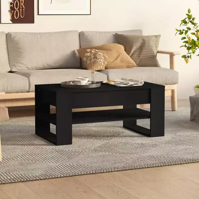 vidaXL Coffee Table White Engineered Wood Medium Coffee Table