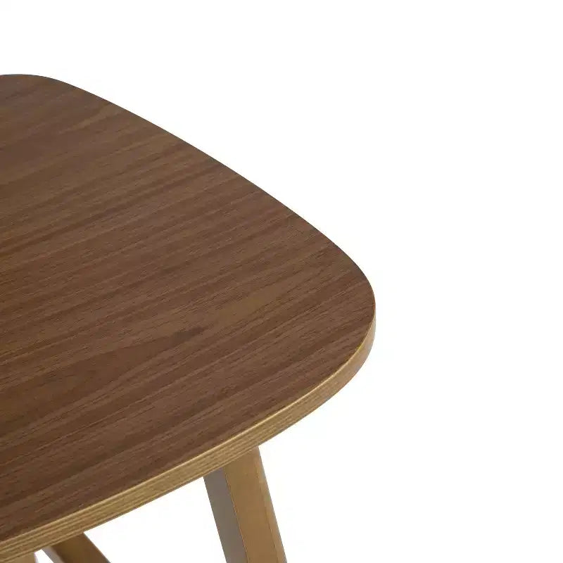 ModernLuxe Rubberwood Barstool, Counter Height Dining Chairs with Footrest Set of 2