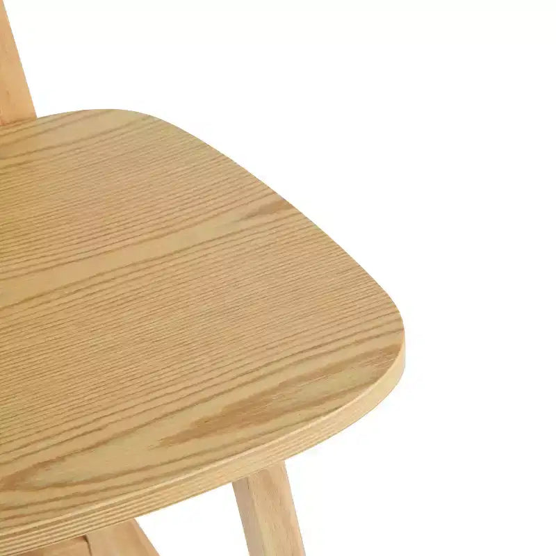 ModernLuxe Rubberwood Barstool, Counter Height Dining Chairs with Footrest Set of 2