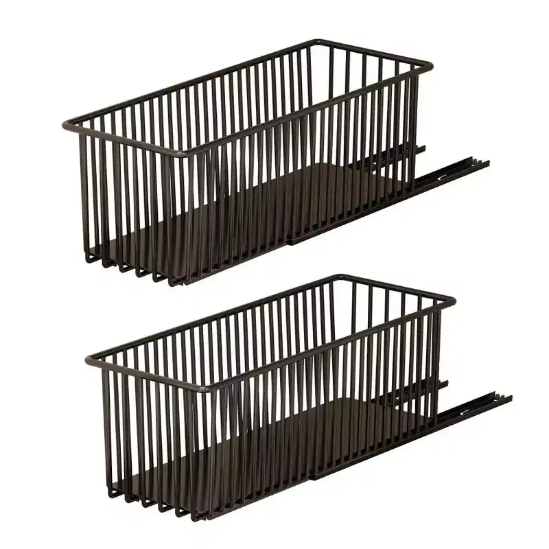 Pull Out Cabinet Organizer, Slide Out Drawers for Kitchen Cabinets, Slide Out Cabinet Organizer, Pantry Pull Out Shelves(Pack of 2)