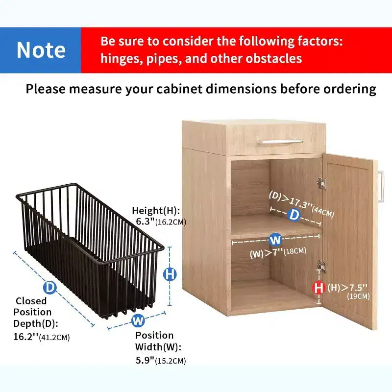 Pull Out Cabinet Organizer, Slide Out Drawers for Kitchen Cabinets, Slide Out Cabinet Organizer, Pantry Pull Out Shelves(Pack of 2)