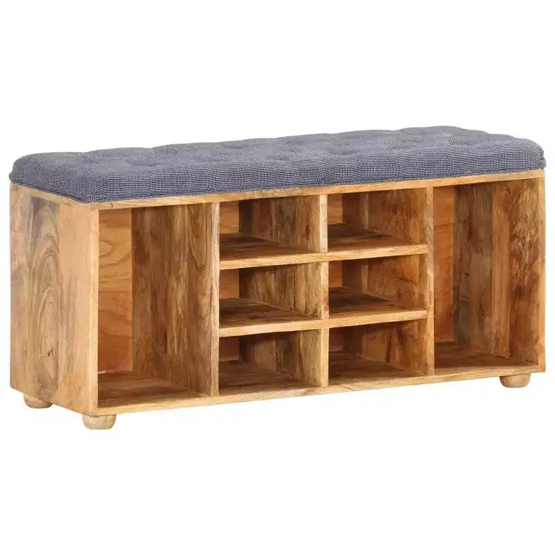 vidaXL Hall Bench 39.4x13.8x18.5 Solid Mango Wood