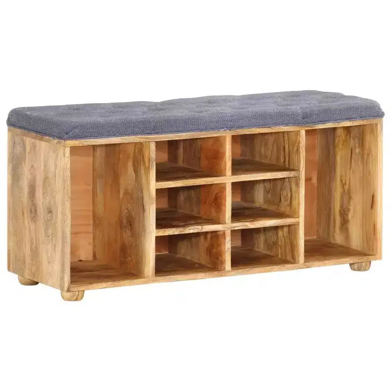 vidaXL Hall Bench 39.4x13.8x18.5 Solid Mango Wood